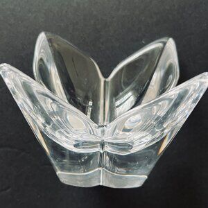 VINTAGE ORREFORS Crystal Lotus Bowl/Vase EUC